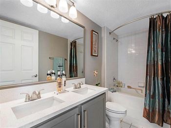 Bathroom with garden tub